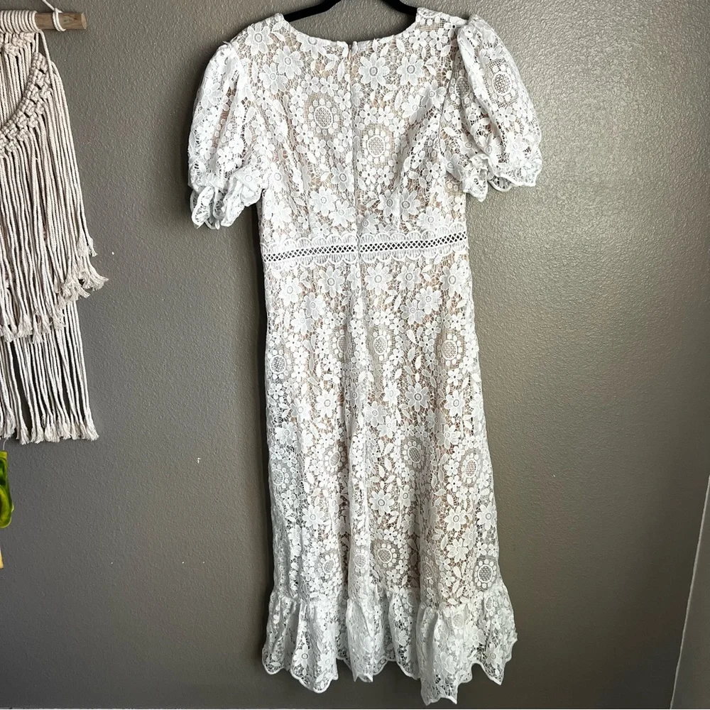 Just Me White Lace Dress - Picture 8 of 11